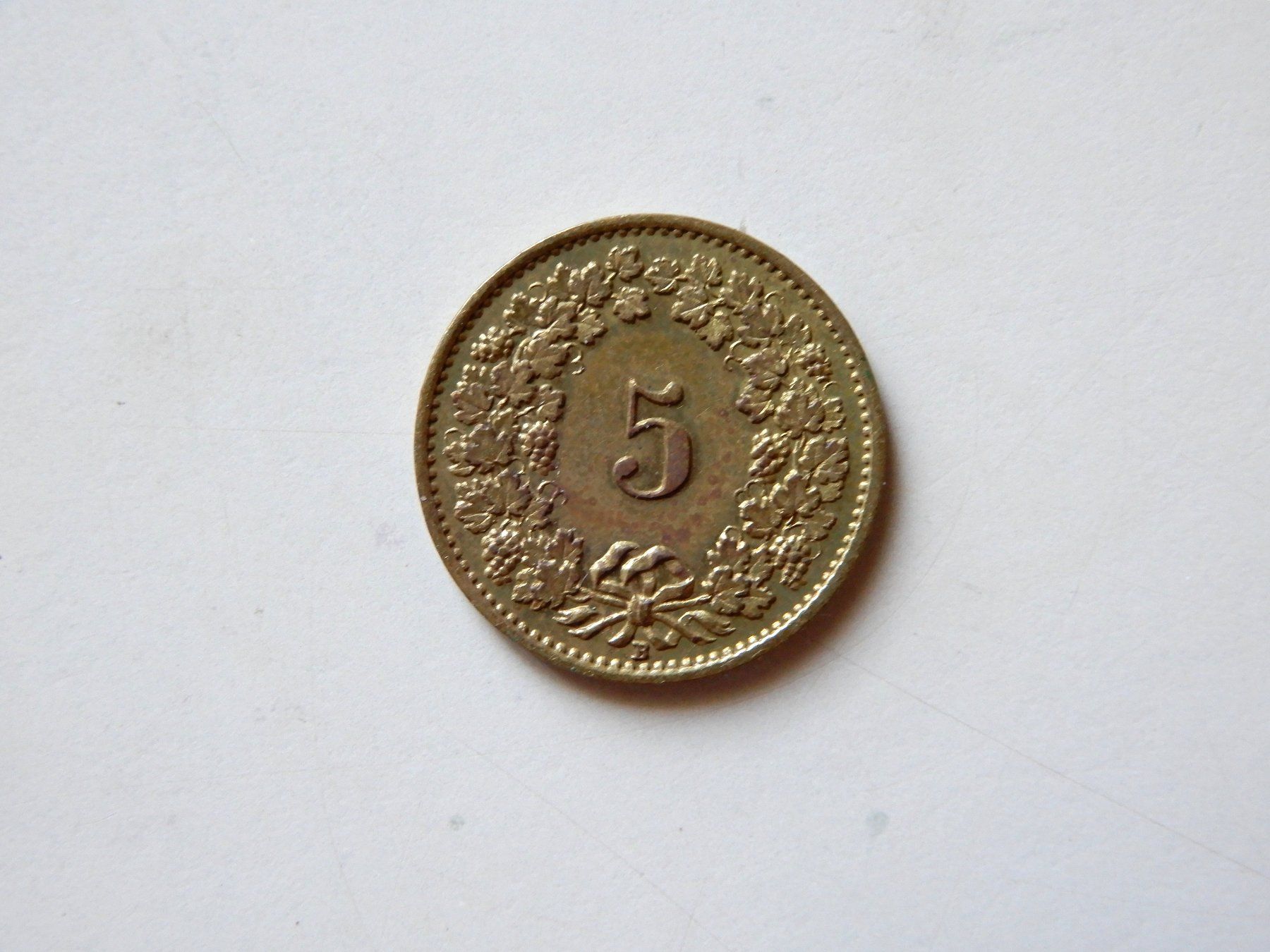 Tutti le monete: 5 Rappen 1918 Messing – Usato da Senèdes venduto da Framboise52