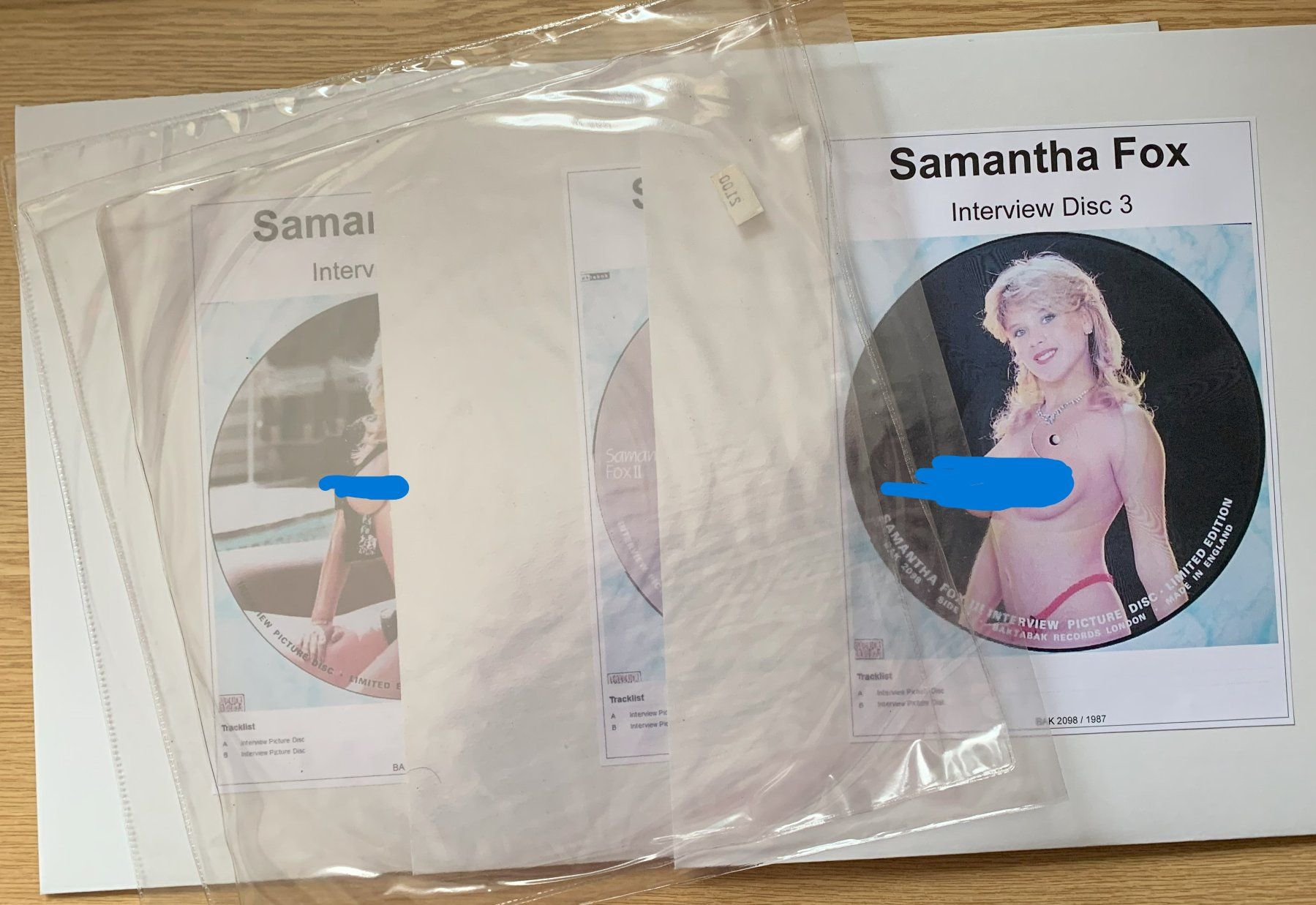 Vinyles: 3x Samantha Fox Picture Disc Interview – D'occasion à Hunzenschwil par  9