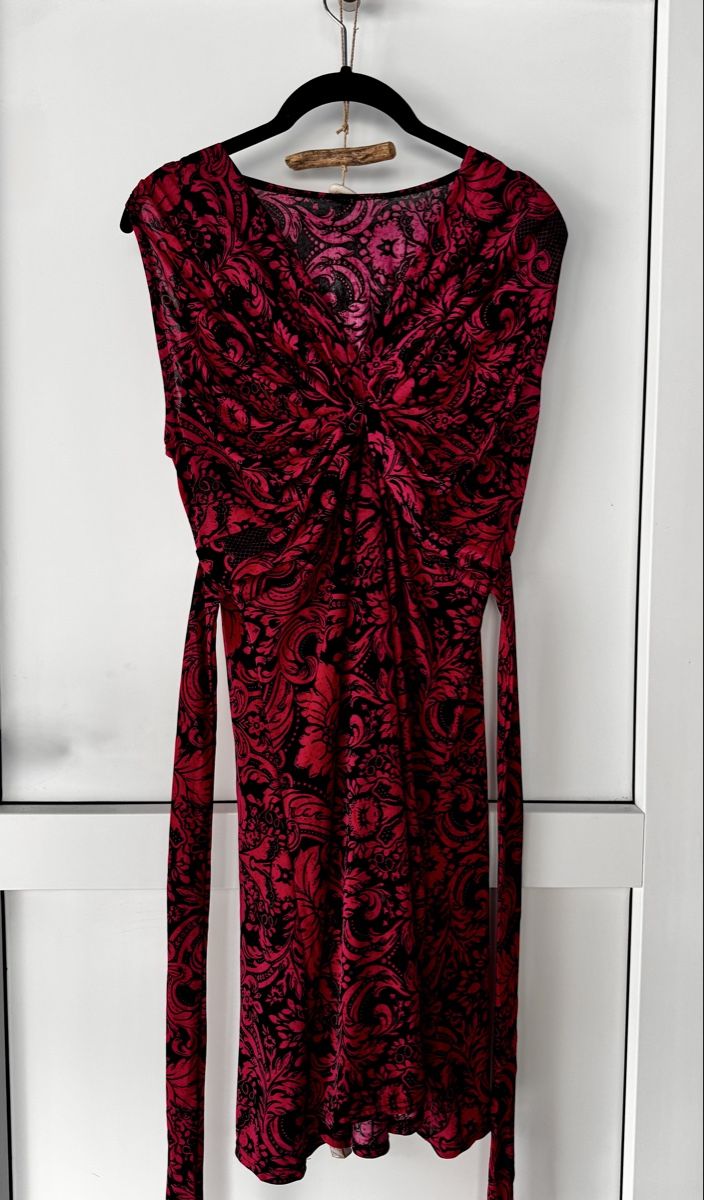 Vestiti: Robe imprimée sans manches rose  – Usato da Lausanne venduto da Flomag