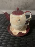 Théière chat 😻 avec tasse et sous-tasse - NOUVEAU!
