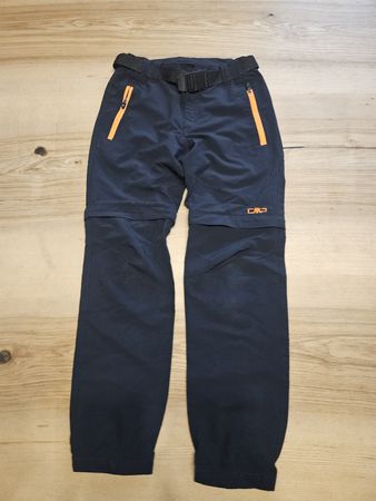CMP Hose Grösse 128 dunkelblau mit orangen Akzenten