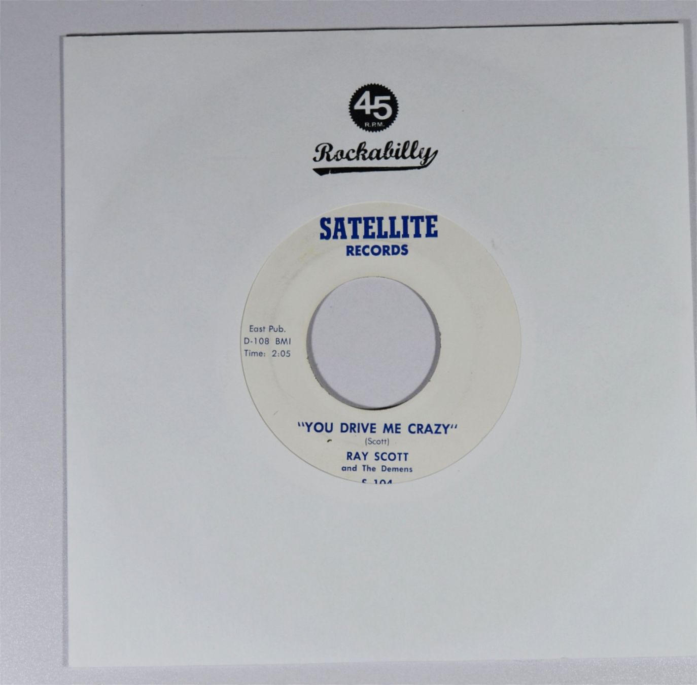 Dischi in vinile: Single: RAY SCOTT - You Drive Me Crazy (Rockabilly) – Usato da Frenkendorf venduto da Yard-Sale-2000