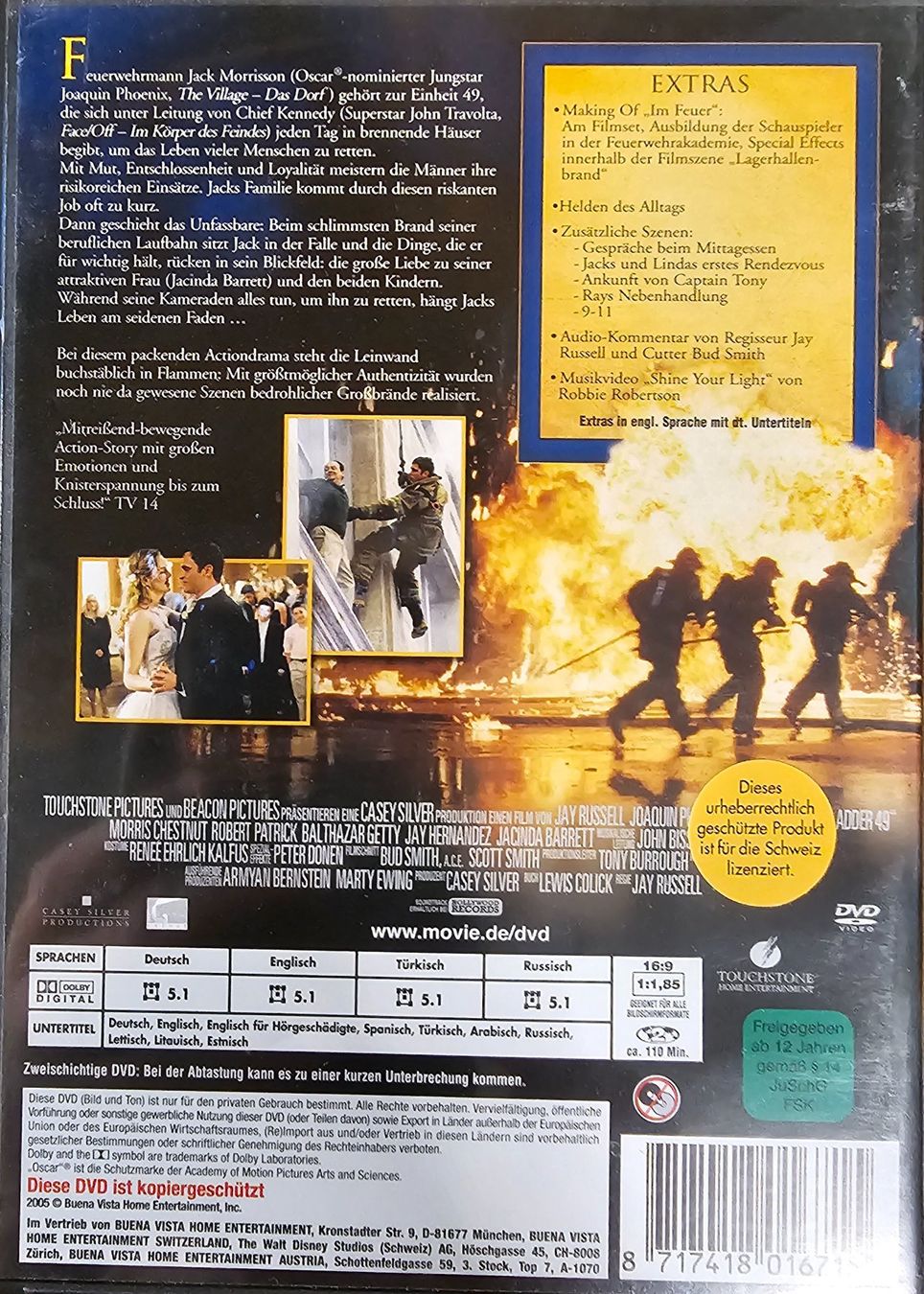 Alle DVDs: Im Feuer – Gebraucht aus Wahlen b. Laufen von Cg10 1