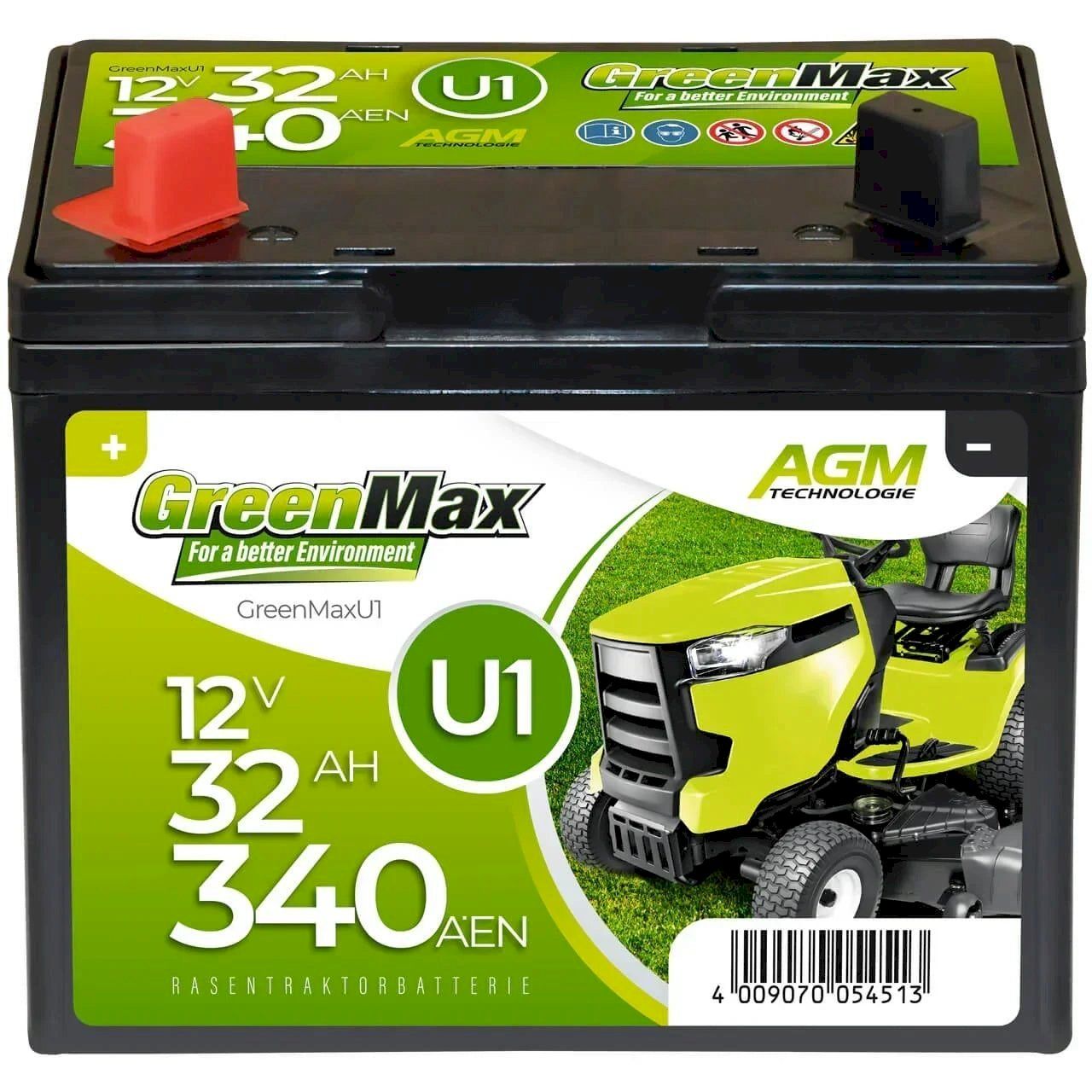 Batterie: GreenMax U1 12V 32Ah 340A Batterie – Nuovo e nell'imballaggio originale da Bottighofen venduto da zaap