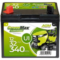 GreenMax U1 12V 32Ah 340A Batterie