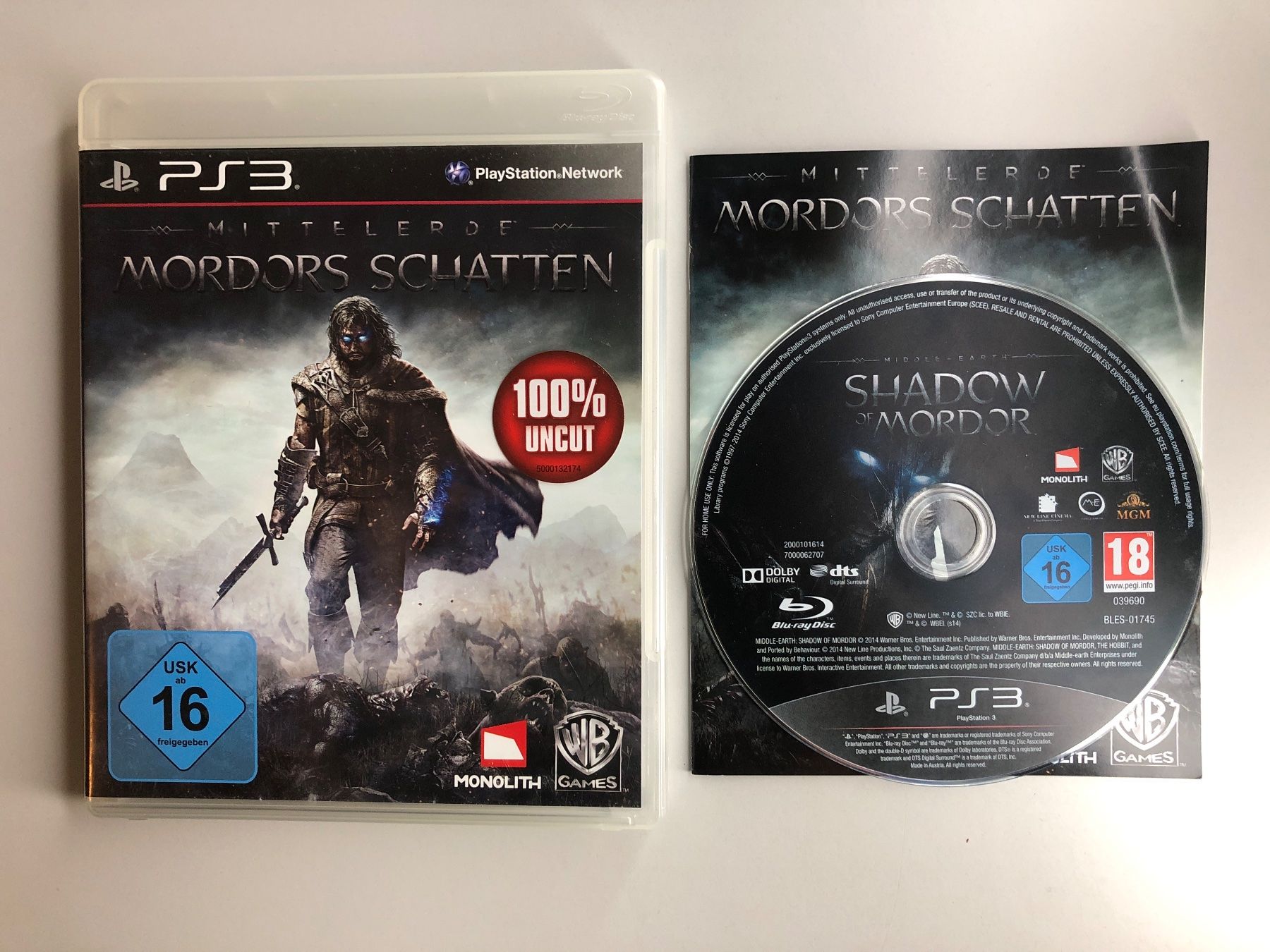 Sony Giochi: Mittelerde Mordors Schatten - PS3 – Usato da St.gallen venduto da taduz