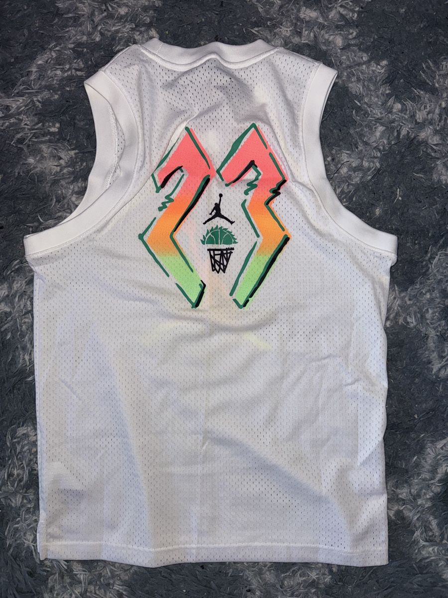 Canottiere & Pantaloni: Jordan Trikot Neon weiss, Gr. S – Nuovo (secondo la descrizione) da Dietikon venduto da jagamel 3