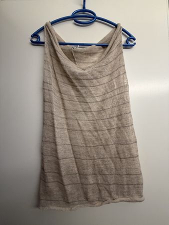 Sarah Pacini Top transparent One Size Beige neuwertig