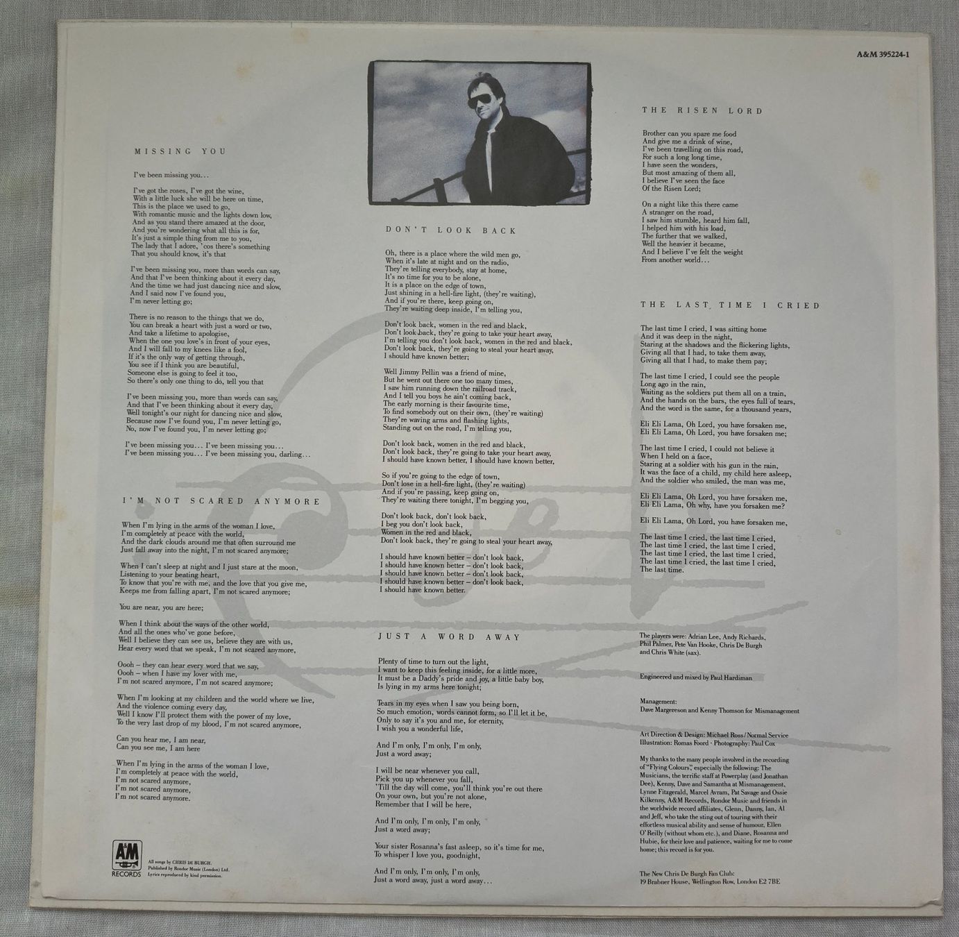 Dischi in vinile: LP "CHRIS DE BURGH - flying colours" – Usato da Binningen venduto da mar_2jlr 5