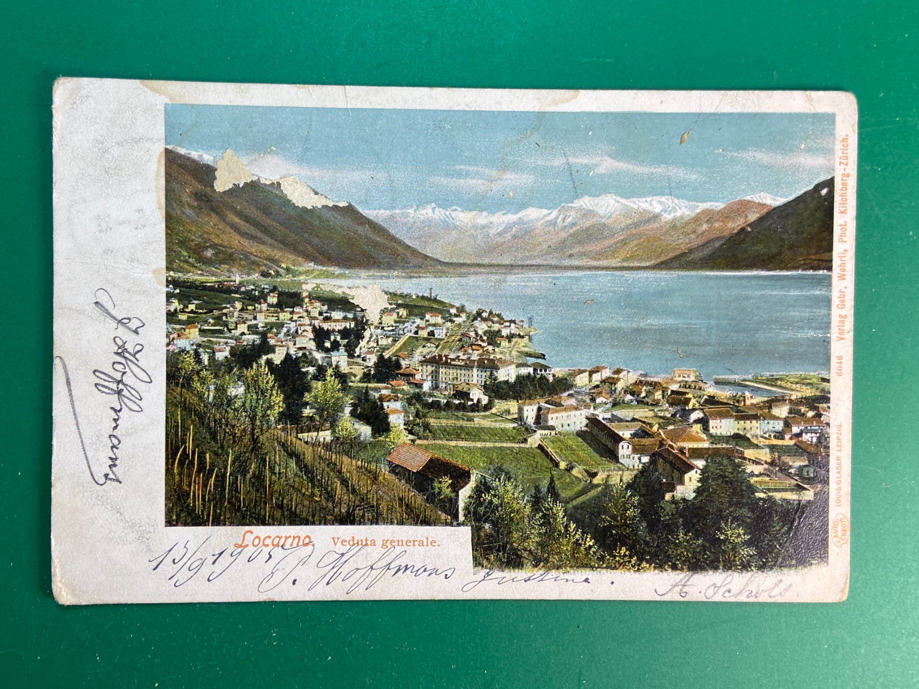 Cartoline postali: Locarno - Vue generale – Usato da Steg VS venduto da danwer74