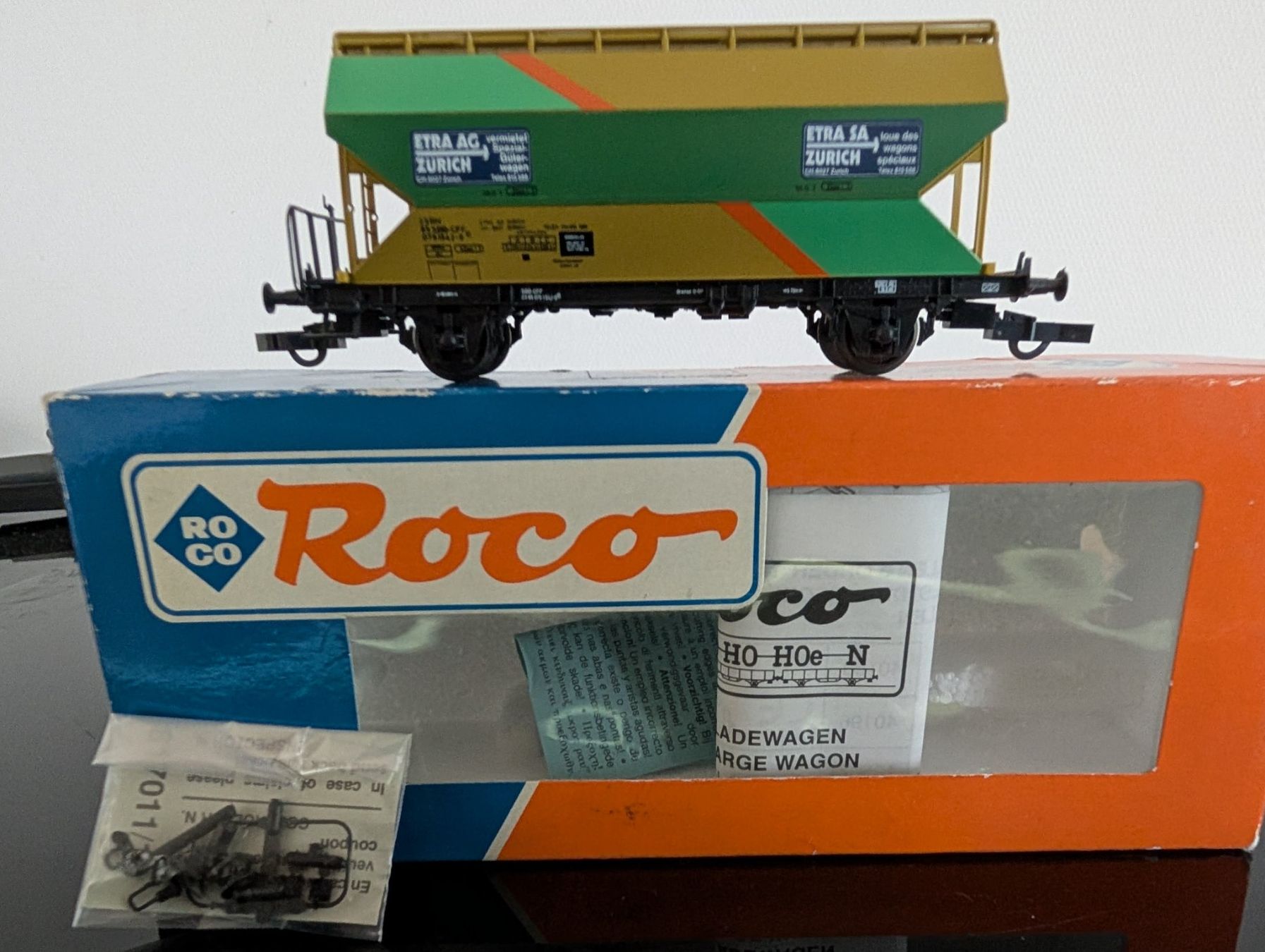 Roco Modelleisenbahnen: Roco 46394 SBB Silowagen ETRA DC – Gebraucht aus Stein/AG von sborn
