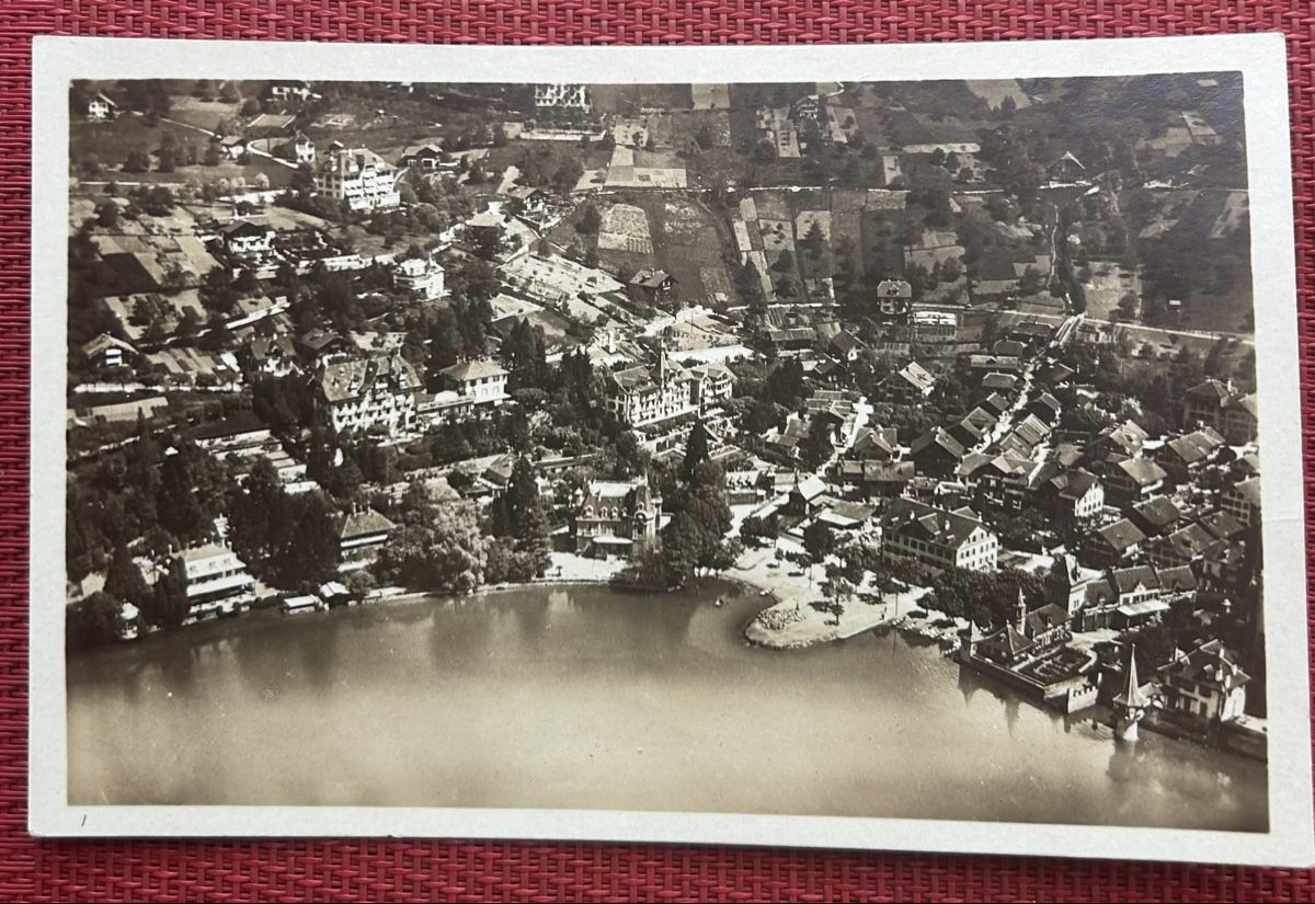 Cartoline postali: Fliegerpostkarte Oberhofen  – Usato da Horw venduto da Tellbub