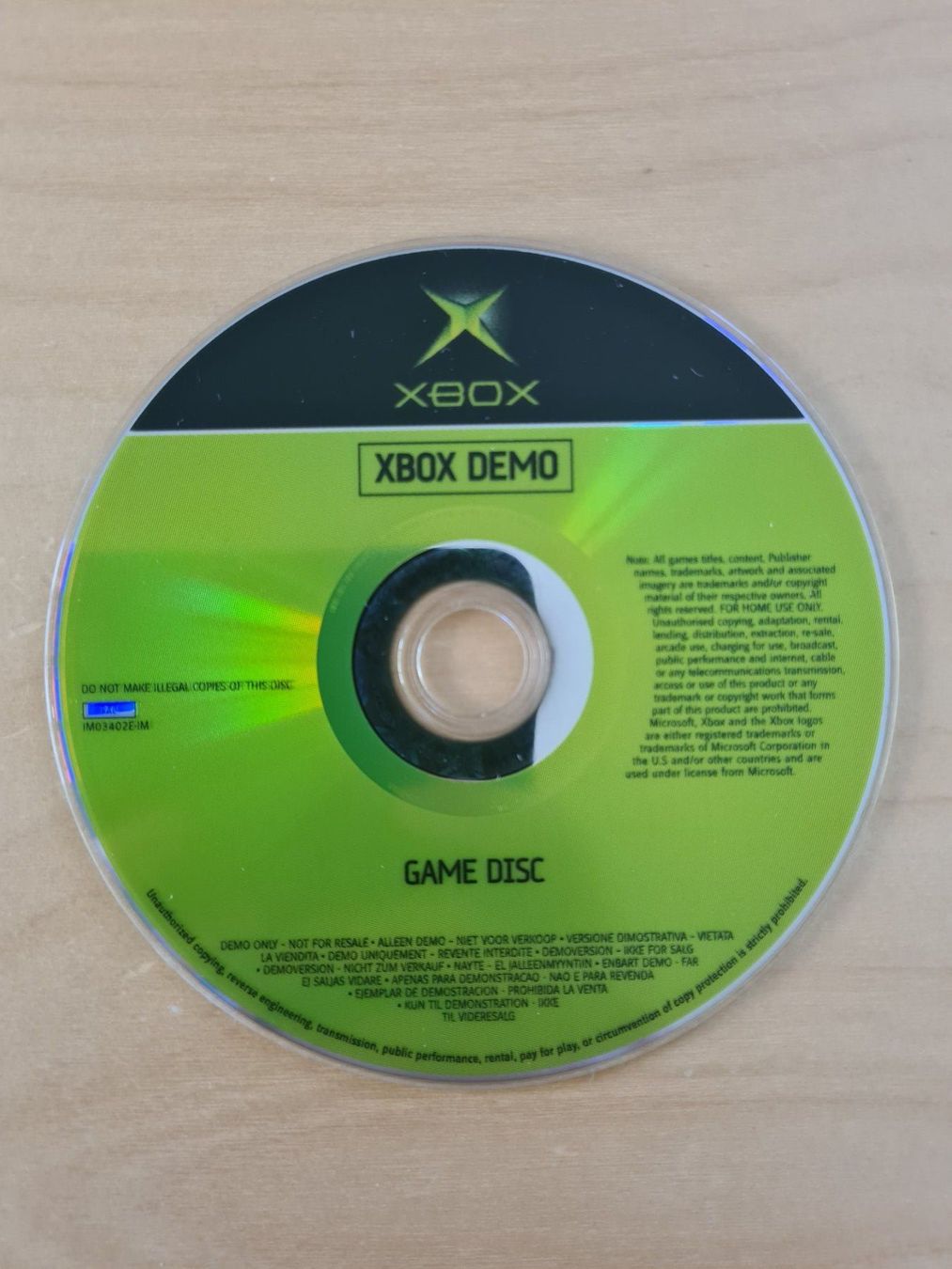 Giochi: Xbox Demo Disk (Grün) – Usato da Oberwil BL venduto da Spieltopia