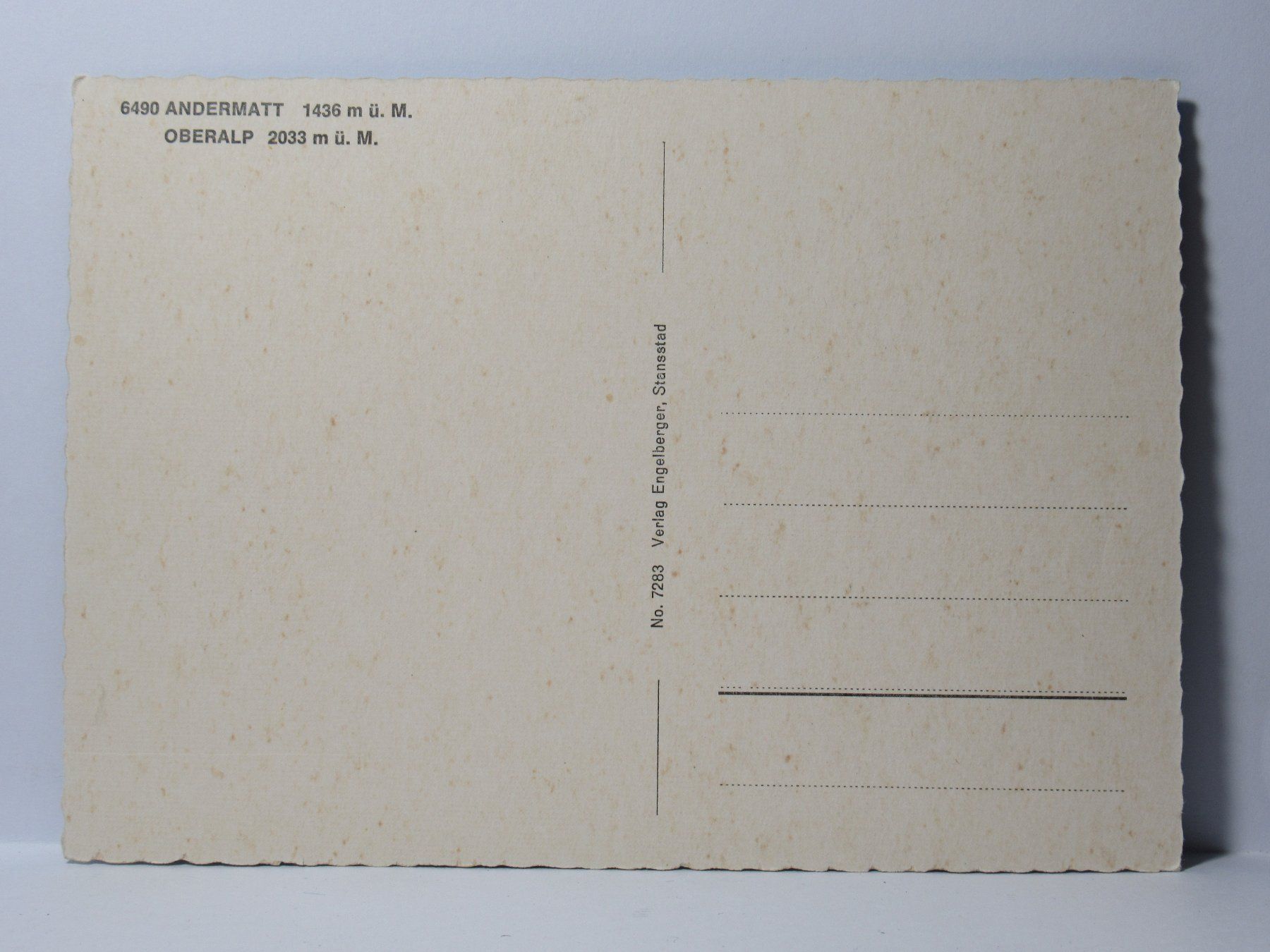 Cartes postales: Andermatt  , Oberalp , Gondelbahn – Neuf (Voir description) à Grenchen par Bluemchen1900 1