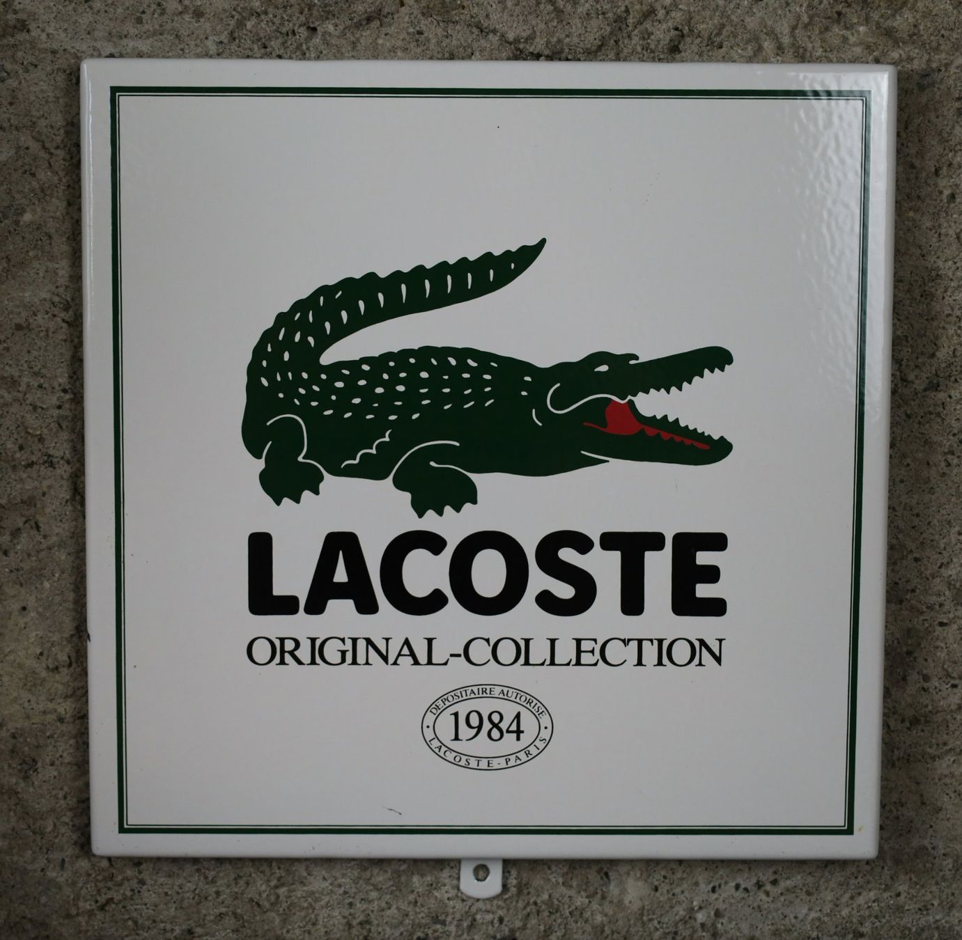 Ecriteaux: Emailschild "Lacoste 1984" – D'occasion à Birrwil par brandschatz_birrwil 1