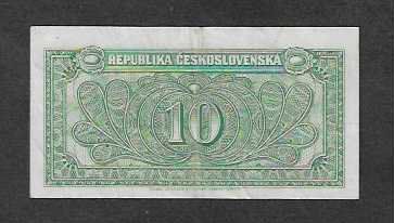 Banconote: Cekoslavakia  10  Korun  Gebraucht – Usato da Gordola venduto da coinsandnotes 1