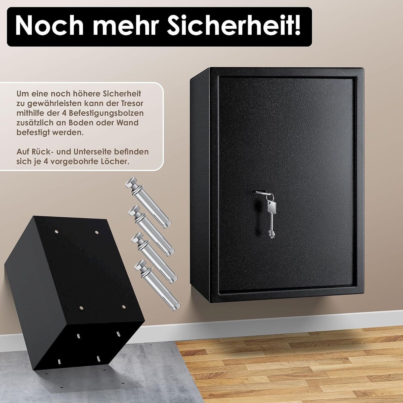 Casseforti: KESSER Möbeltresor 35x50x31cm Schwarz – Nuovo e nell'imballaggio originale da Bottighofen venduto da zaap 4