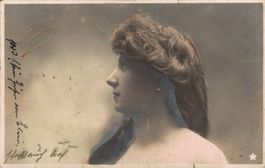 Lausanne, Fotokarte - Frau Portrait - Rarität! Lipary, 1910
