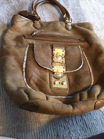 Miu Miu Winter Handtasche Shearling Braun, Top Zustand!