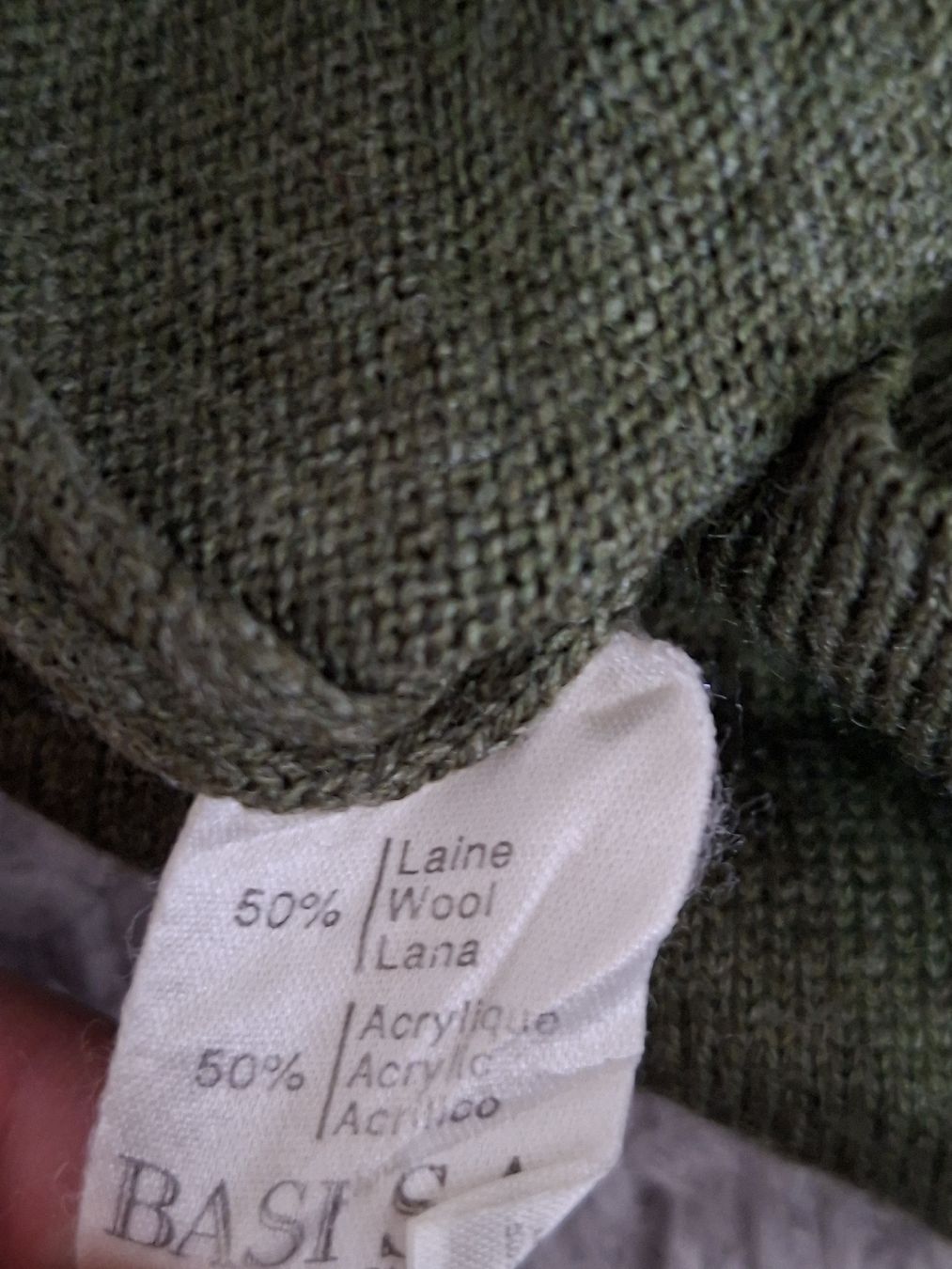 Lacoste Maglioni & Felpe: Pull-over Lacoste vert olive, taille M, laine mélangée – Usato da Renens VD venduto da ser_j2fn 5