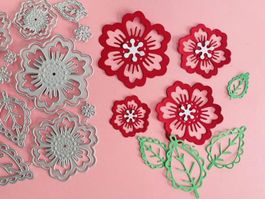 Stanzschablone Nr.253, Blumen & Blätter (Sizzix geeignet)