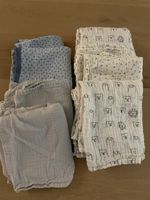 Set Baby Lätzchen und Mulltücher verschiedene Farben gut