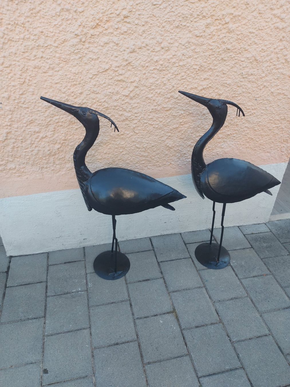 Alle Dekorationen: Eiserne Reiher Garten Deko 2er Set 90cm hoch – Gebraucht aus Rheinau von profitronic.shop