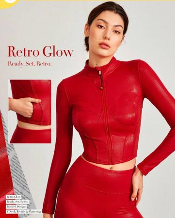 Rote Jacke, , Retro Look, Korsett Style