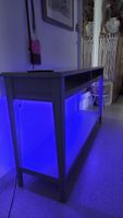 Retro Konsole, Regal mit LED und 2 Glasscheiben. Sehr schön