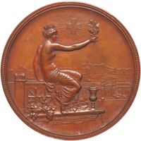 Schweiz Schützenmedaille Winterthur 1895 im Etui