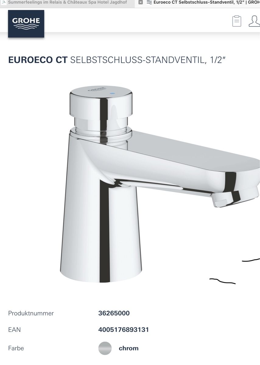 Grohe Armaturen: Waschtischmischer Grohe Euroeco CT – Neu und originalverpackt aus Pratteln von andrea9669