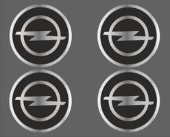 AUSVERKAUF Opel Nabendeckel 3D Aufkleber Sticker 48mm 4Stk