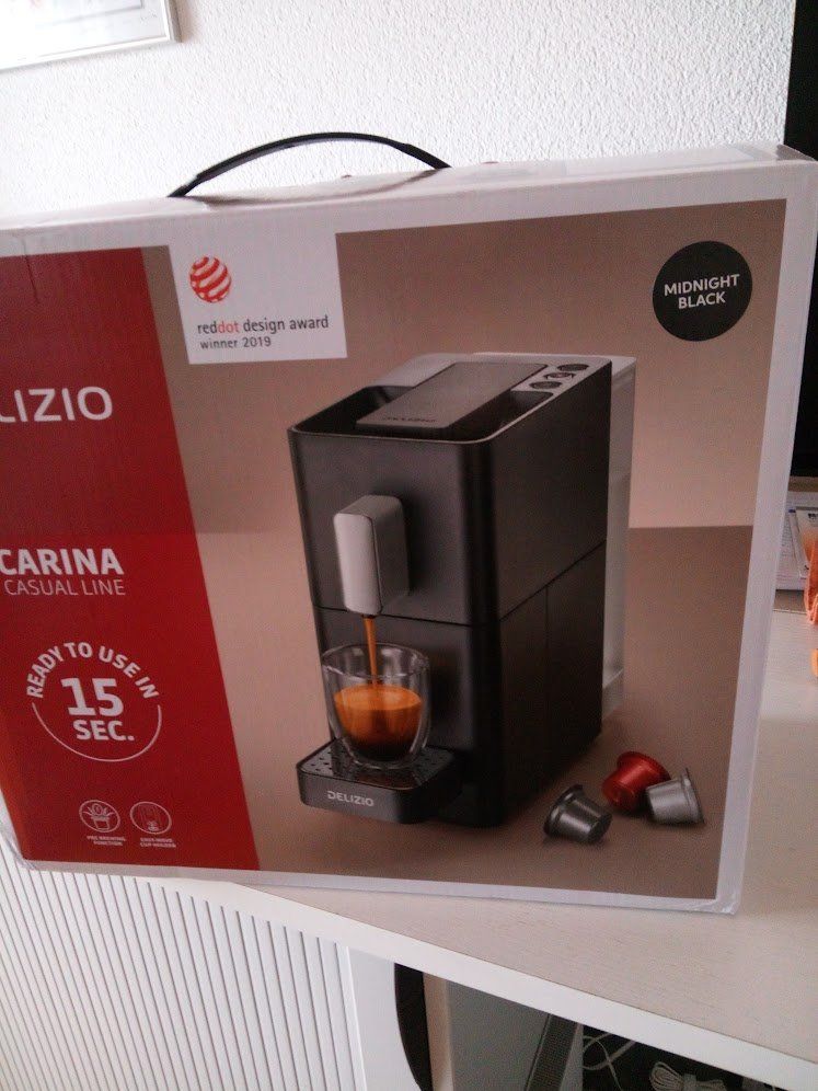 Delizio Macchine per caffè & Macchine per espresso: DELIZIO CARINA MIDNIGHTBLACK – Nuovo e nell'imballaggio originale da Tann venduto da elolecig