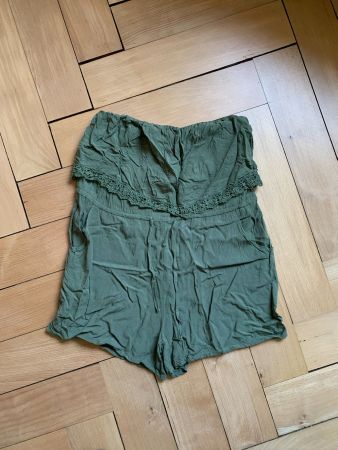 Bustier Jumpsuit olivgrün - M