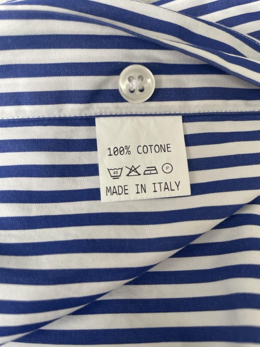 Camicie: Parklane Camicia a Righe Blu e Bianche,, M – Usato da Bellinzona venduto da remarema 6