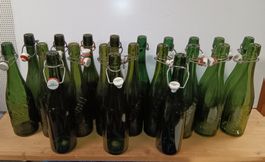 21 verschiedene Jahrgang Bierflaschen Haldengut 1918 - 1963