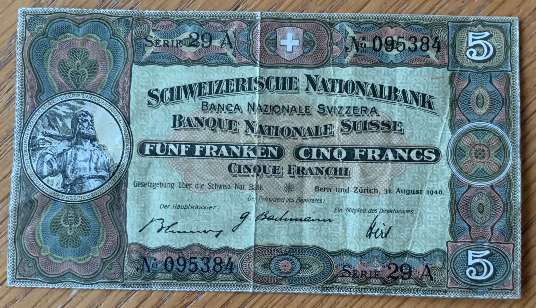 Billets de banque: Banknote – D'occasion à Wolfwil par kakadu78 1