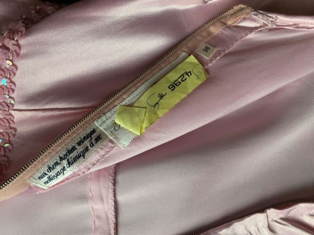 Kleider: VINTAGE Rosè Satin Maxi-/Abendkleid Gr.36 – Neu (gemäss Beschreibung) aus Champlan von acr_kkd5 6