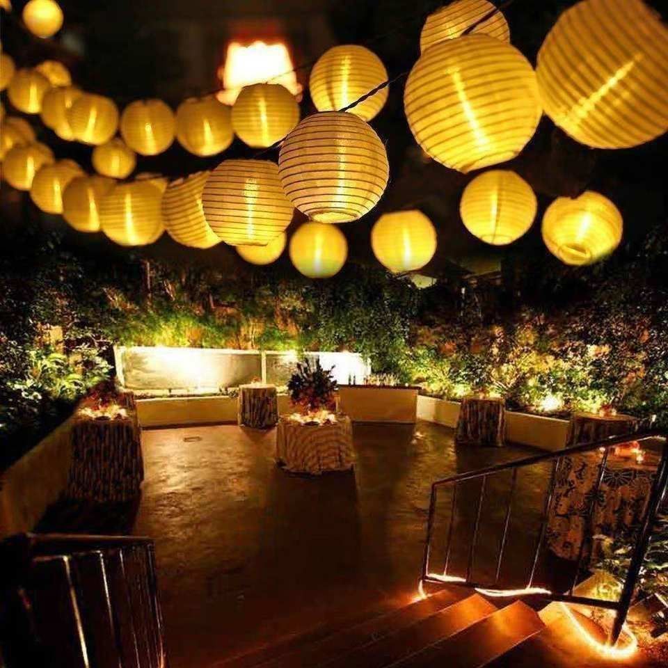 Ghirlande e barre luminose: 6,5m Solar LED Laterne Lichterkette 30er – Nuovo (secondo la descrizione) da Thun venduto da 365buy 5