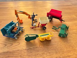 Britains Farmer Zubehör Konvolut mit Traktor vintage 90er