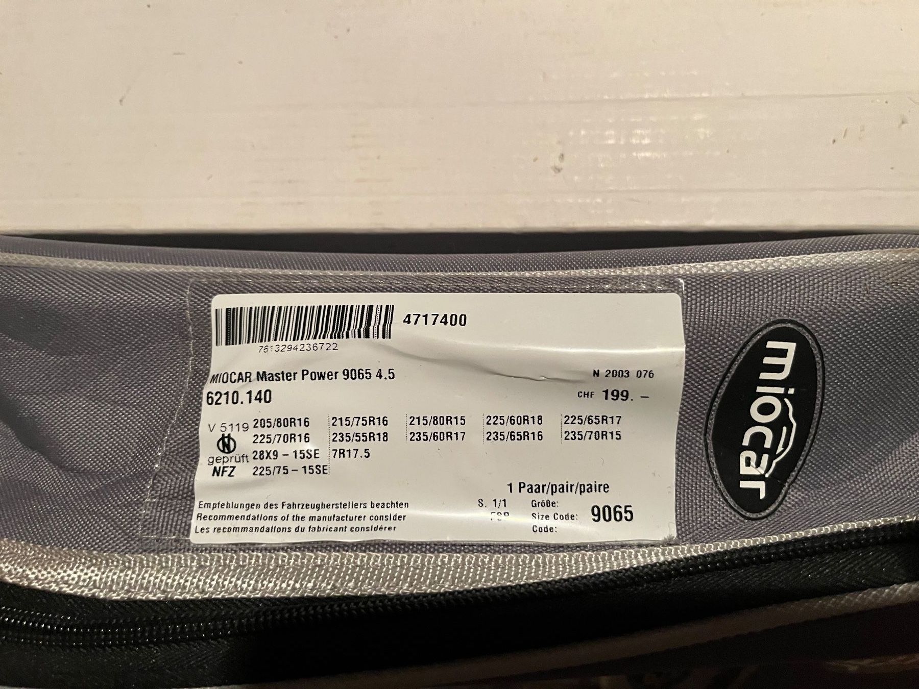 Schneeketten: Neue MIOcar Schneeketten Master Power 9065 – Neu und originalverpackt aus Bern von Vineb 1