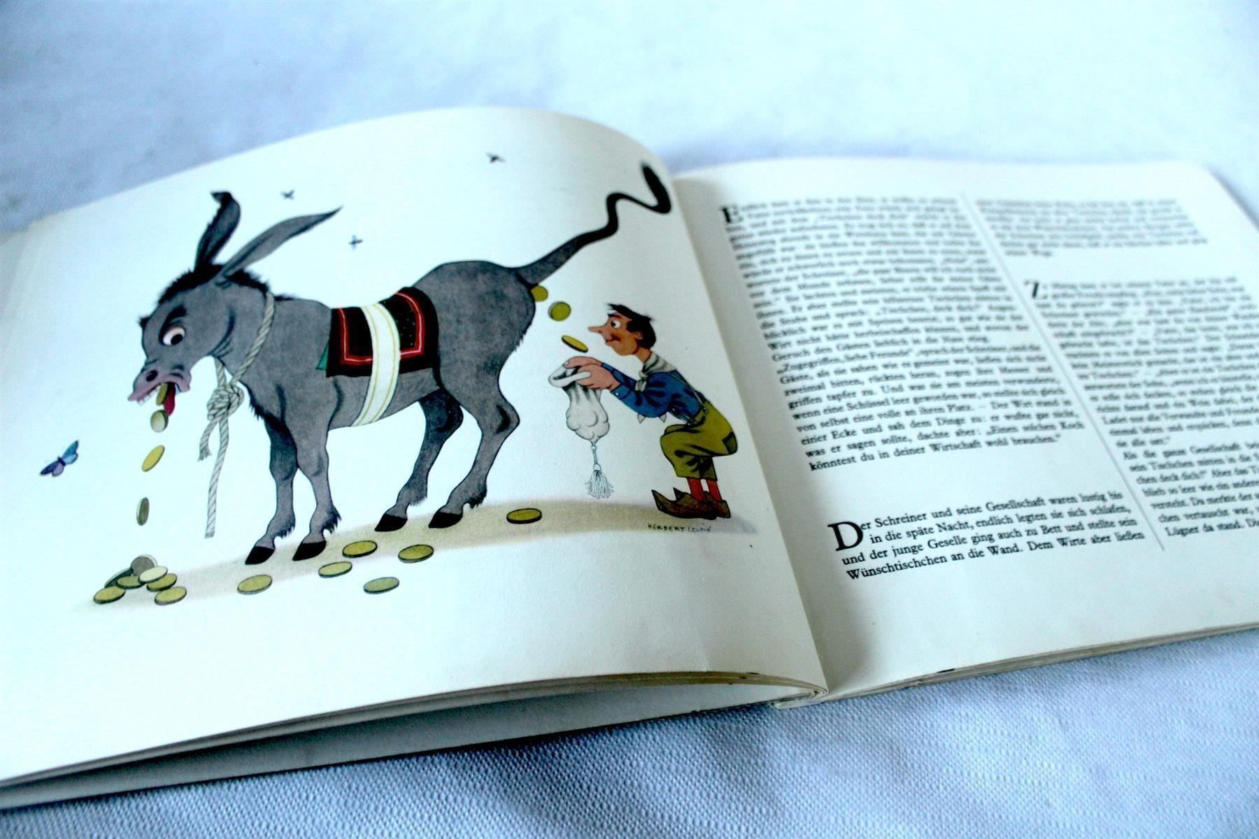Libri: HERBERT LEUPIN: Tischlein deck dich. EA. 1945, Globi-Verlag – Usato da Bern venduto da Rare-Books 5