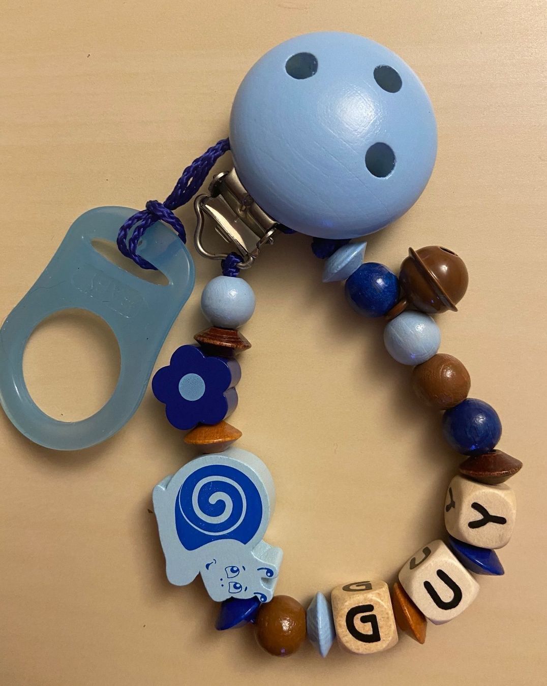 Succhiotti & catenelle porta ciuccio: Nuggikette personalisierbar – Nuovo e nell'imballaggio originale da Herzogenbuchsee venduto da MoLa85