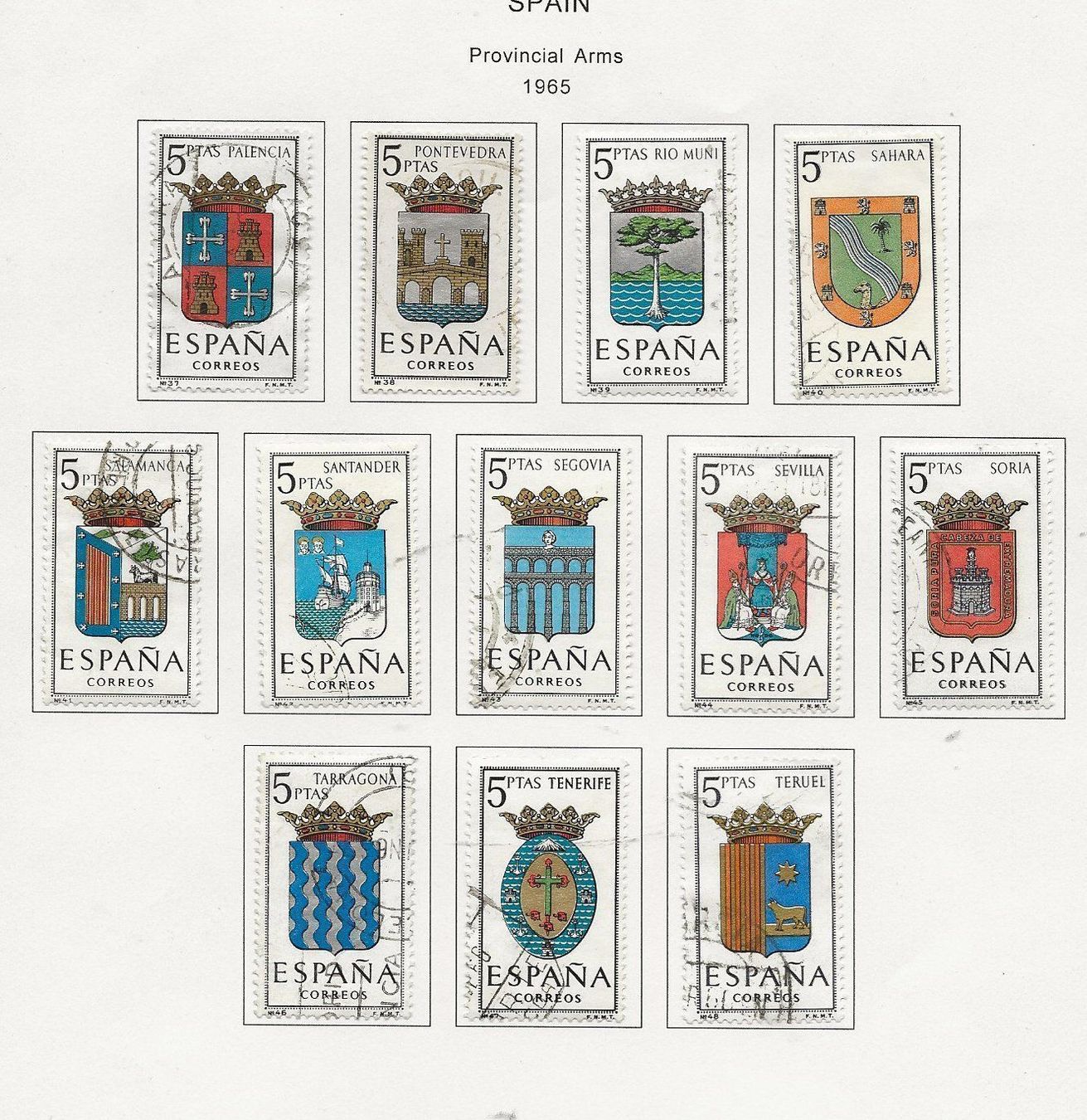 Alle Briefmarken: Espagne lot 1964 65 ob et ** – Gebraucht aus Sion von PierreP01 5