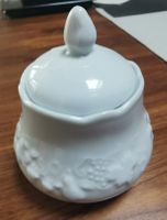 Sucrier en porcelaine Ph. Deshoulieres France blanc 15 cm