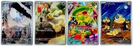 4 IR Pokémon Karten (168, 172, 95 & 143)