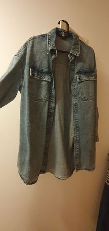 Oversized Jeanshemd in Hellblau Neu XS