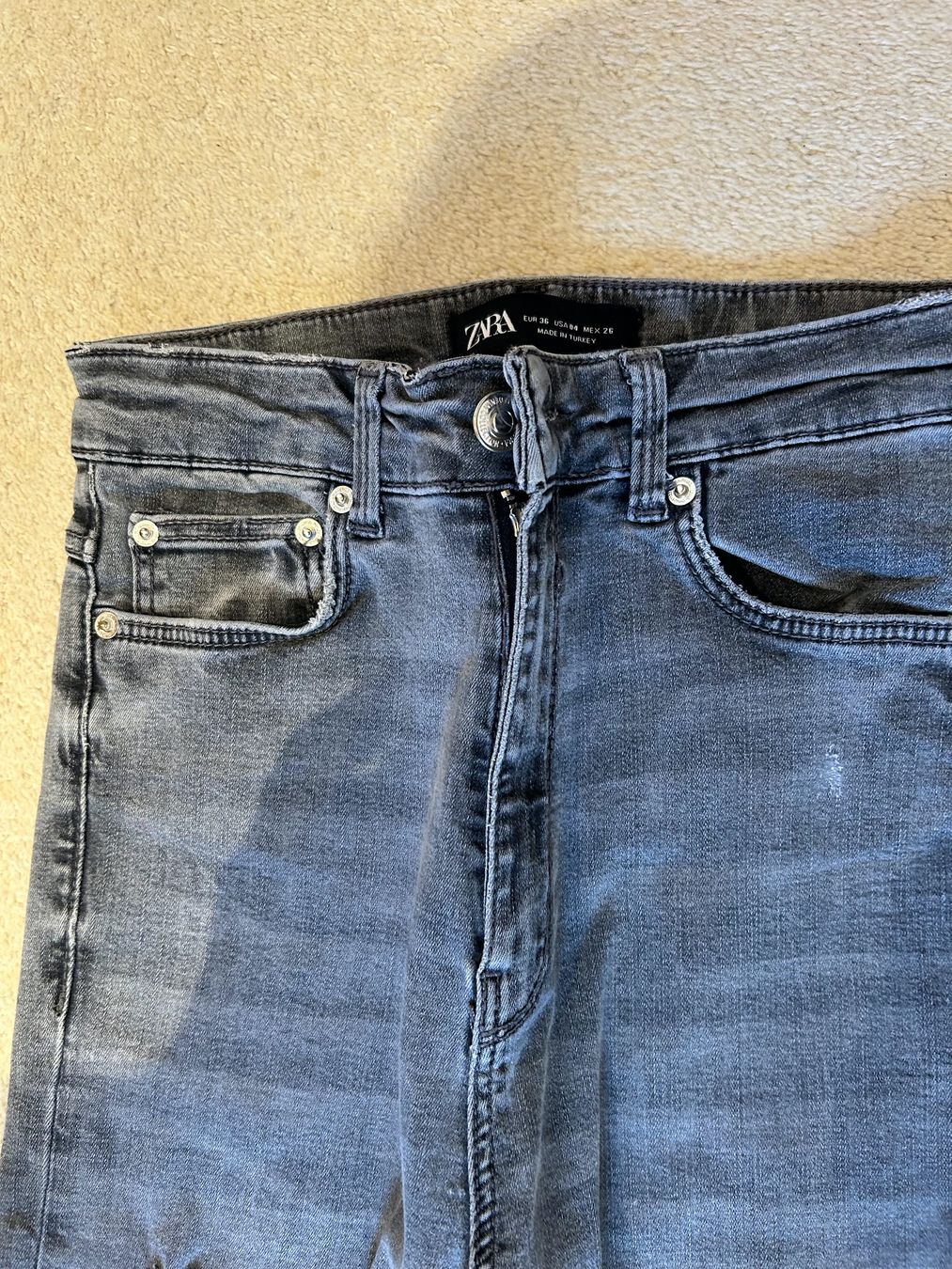Zara Jeans: 2x Jeans ZARA / S / slimfit / grey washed – Usato da Boswil venduto da LuziaB01 4