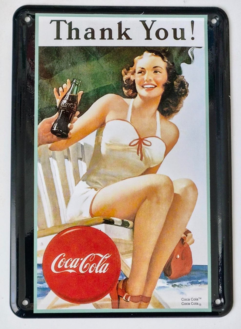 Cartoline postali: Coca-Cola Blechpostkarte (03) – Usato da Pfäffikon ZH venduto da Colacity