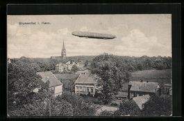 Blumenthal i. Hann., Ein Zeppelin schweb